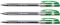Zestaw3x długopis Rystor, V-Pen 6000, 0.7mm zielony