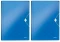 2x Teczka segregująca Leitz Wow, A4, 6 przegródek, niebieski
