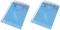 2x koszulki krystaliczne Esselte, A4, 55µm, 10 sztuk, transparentny niebieski