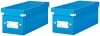 2x pudełko na płyty CD/DVD Leitz Click&Store Wow, 143x136x352mm, 1 sztuka, niebieski