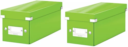 Zestaw 2x pudełko na płyty CD/DVD Leitz Click&Store, 143x136x352mm, 1 sztuka, zielony