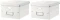 Zestaw 2x pudło uniwersalne Leitz Click&Store Wow, A4, biały