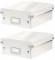 Zestaw 2x pudło z przegródkami Leitz Click&Store Wow, małe, biały