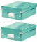2x pudełko z przegródkami Leitz Click&Store Wow, 220x100x282mm, błękitny