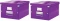 Zestaw 2x pudło uniwersalne Leitz Click&Store Wow, A4, fioletowy