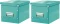 Zestaw 2x pudło uniwersalne Leitz Click&Store, rozmiar M (260x240x260mm), turkusowy