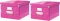 Zestaw 2x pudło uniwersalne Leitz Click&Store Wow, A4, różowy