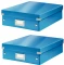 Zestaw 2x pudło z przegródkami Leitz Click&Store Wow, średnie, niebieski