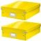 Zestaw 2x pudełko z przegródkami Leitz Click&Store Wow, 281x100x370mm, żółty