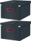 2x pudełko do przechowywania Leitz Click&Store Cosy, średnie, 281x200x370mm, szary