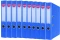10x segregator Office Products Officer, z szyną, A4, szerokość grzbietu 5.5cm, niebieski