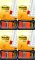 4x Zakładki samoprzylepne Post-it proste, indeksujące, folia, półtransparentne, 25.4x43.2mm, 1x50 sztuk, pomarańczowy