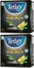 2x Herbata Earl Grey czarna smakowa w torebkach Tetley Intensive, cytryna, 100 sztuk x 2g