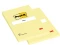 2x Karteczki samoprzylepne w kratkę Post-it, 102x152mm, 100 karteczek, żółty pastelowy