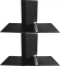 2x Segregator prezentacyjny Biurfol, A4, szerokość grzbietu 65mm, do 280 kartek, 4 ringi, czarny