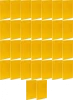 50x Teczka kartonowa z gumką Barbara, A4, 3mm, żółty