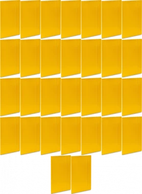 50x Teczka kartonowa z gumką Barbara, A4, 3mm, żółty