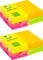2x Karteczki samoprzylepne Q-connect Rainbow, 127x76mm, 4x3x100 karteczek, mix kolorów neonowych