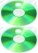 2x Kieszeń z oknem na CD/DVD Q-Connect, PP, 10 sztuk, przezroczysty