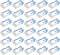 30x Gumka dwustronna Pelikan, AC30, biało-niebieski