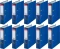 10x Segregator Esselte, A4, szerokość grzbietu 75mm, do 500 kartek, ekonomiczny, niebieski