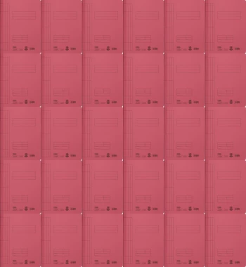 100x Skoroszyt kartonowy bez oczek Elba, A4, do 100 kartek, 250g/m2, czerwony