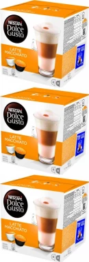 3x Kawa w kapsułkach Nescafé Dolce Gusto Latte Macchiato, 16 sztuk