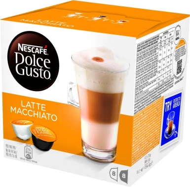 6x Kawa w kapsułkach Nescafé Dolce Gusto Latte Macchiato, 16 sztuk