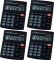 4x Kalkulator biurowy Citizen SDC-805, 8 cyfr, czarny