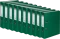 10x Segregator VauPe Biznes, A4, szerokość grzbietu 75mm, zielony