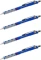 4x Długopis automatyczny Rotring, Tikky III, 0.5mm, niebieski