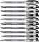 10x Długopis Rystor, V-Pen 6000, 0.7mm czarny