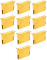 10x Teczka zawieszkowa kartonowa z rozciągliwymi bokami Leitz Alpha, A4, 348x260mm, 275g/m2, żółty