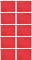 10x Teczka zawieszkowa kartonowa Leitz Alpha, A4, 348x260mm, 230g/m2, czerwony