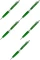5x Długopis automatyczny Toma TO-038, Medium, 1mm, zielony