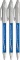 3x Długopis automatyczny Paper Mate, FlexGrip Elite, niebieski