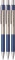 3x Długopis automatyczny Penac, Pepe, 0.7mm, tusz niebieski, obudowa: niebieski