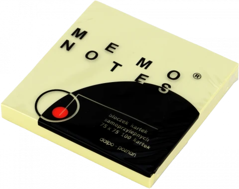 20x Karteczki samoprzylepne Dalpo Memo Notes, 75x75mm, 100 karteczek, żółty