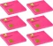 6x Karteczki samoprzylepne Q-connect Brilliant, 76x76mm, 80 karteczek, różowy neonowy