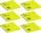 6x Karteczki samoprzylepne Q-connect Brilliant, 76x76mm, 80 karteczek, żółty neonowy