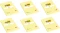 6x Karteczki samoprzylepne w linie Post-it, 102x152mm, 100 karteczek, żółty