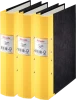 3x Segregator z mechanizmem szwedzkim Esselte Jopa, A4, szerokość grzbietu 60mm, czarno-żółty