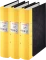 3x Segregator z mechanizmem szwedzkim Esselte Jopa, A4, szerokość grzbietu 60mm, czarno-żółty