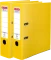 2x Segregator Herlitz Q.file, A4, szerokość grzbietu 80mm, żółty