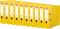10x Segregator Herlitz Q.file, A4, szerokość grzbietu 80mm, żółty