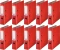 10x Segregator Esselte, A4, szerokość grzbietu 75mm, do 500 kartek, ekonomiczny, czerwony
