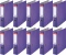 10x Segregator Esselte, A4, szerokość grzbietu 75mm, do 500 kartek, ekonomiczny, fioletowy