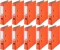 10x Segregator Esselte, A4, szerokość grzbietu 75mm, do 500 kartek, ekonomiczny, pomarańczowy