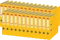 25x Segregator Esselte, A4, szerokość grzbietu 50mm, do 350 kartek, ekonomiczny, żółty