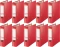 10x Segregator Esselte No.1 Vivida Plus, A4, szerokość grzbietu 80mm, do 600 kartek, czerwony